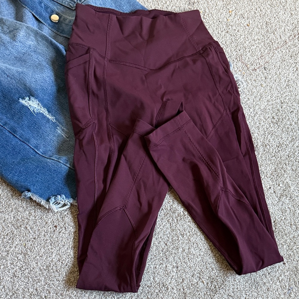lululemon athletica Burgundy Leggings